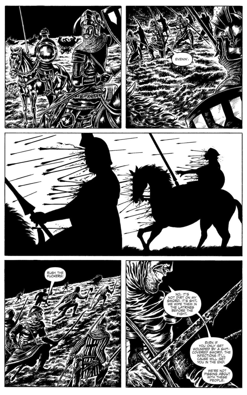Illustration for article titled Crécy is a History Lesson As Told by Warren Ellis